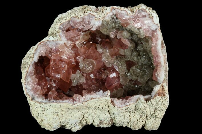 Pink Amethyst Geode Section - Argentina #124185